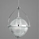 Ellyson 1 Light 18.38 inch Polished Chrome Pendant Ceiling Light, Design Series
